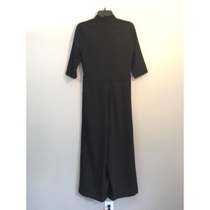 NWT H/&M V-NECK SURPLICE ROMPER JUMPSUIT BLACK 8 10